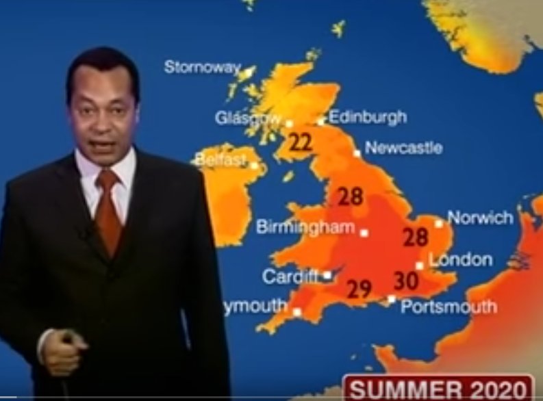 Weather forecast for 2020 - in 2008