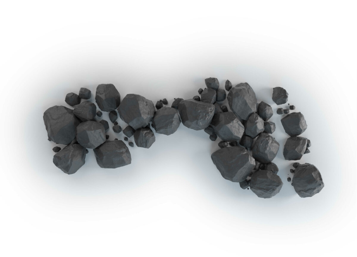 A Footprint made out of coal, image © Shutterstock